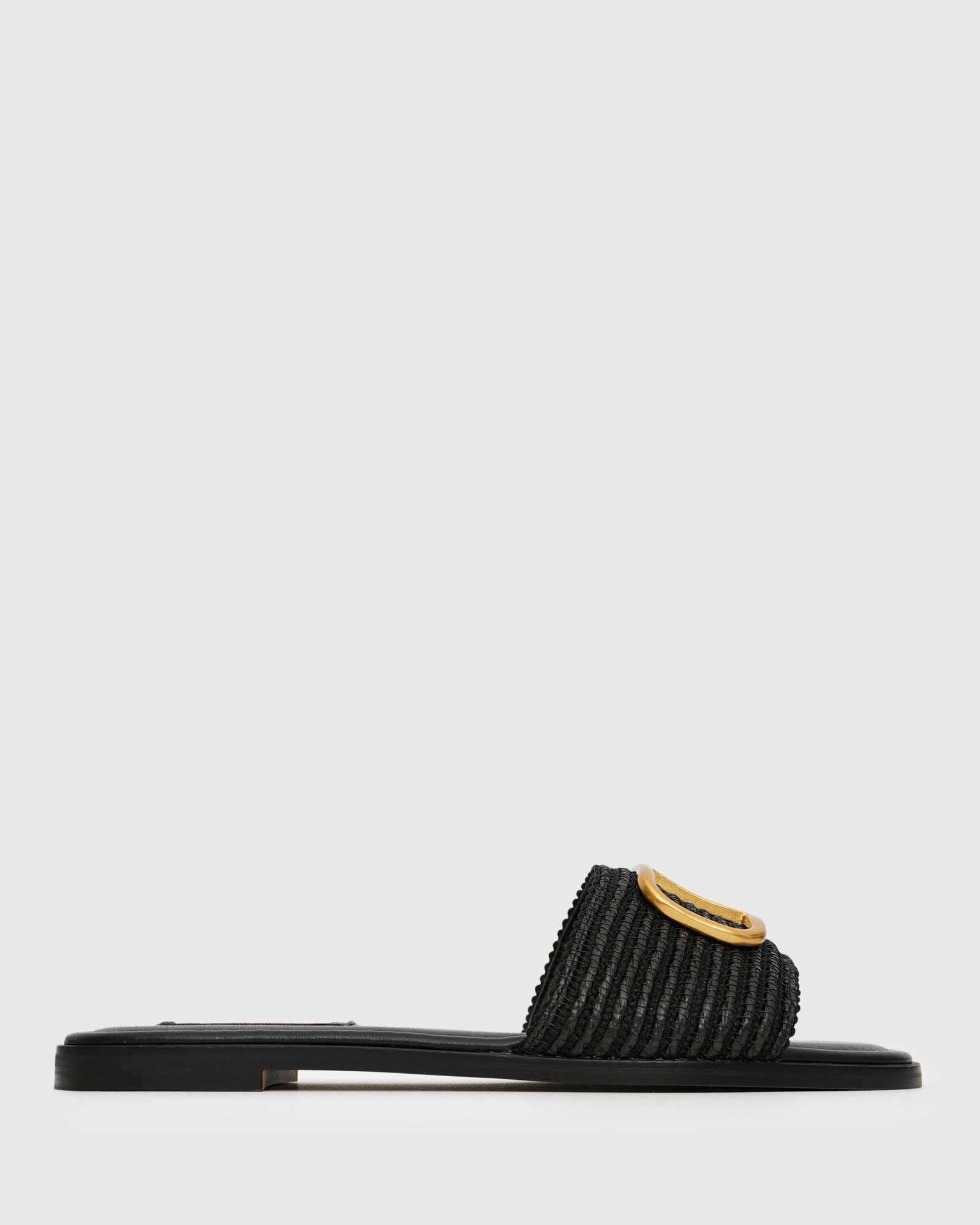 KAZ Raffia Flat Slides
