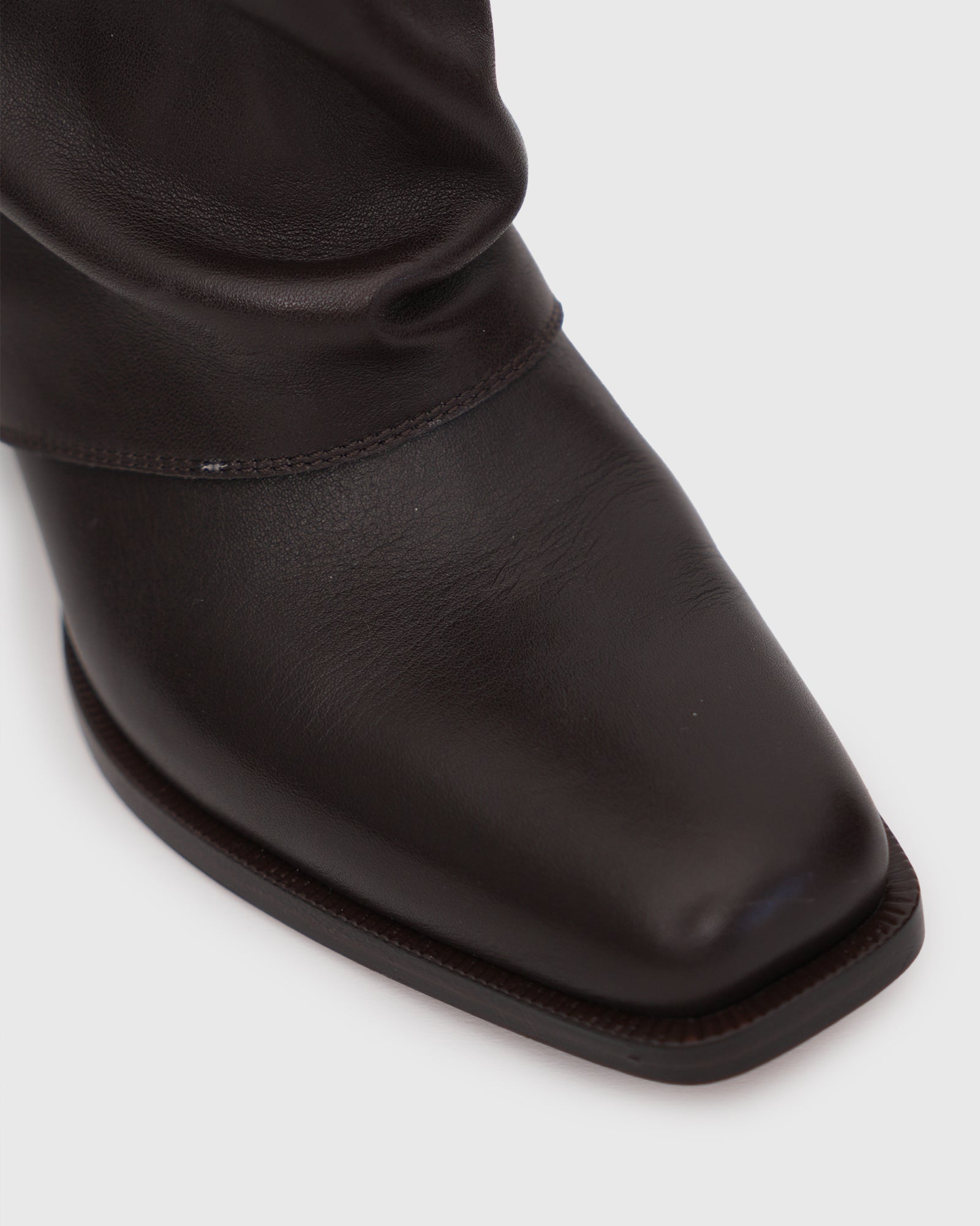 PRE-ORDER WINNIE Leather Cuffed Knee Boots