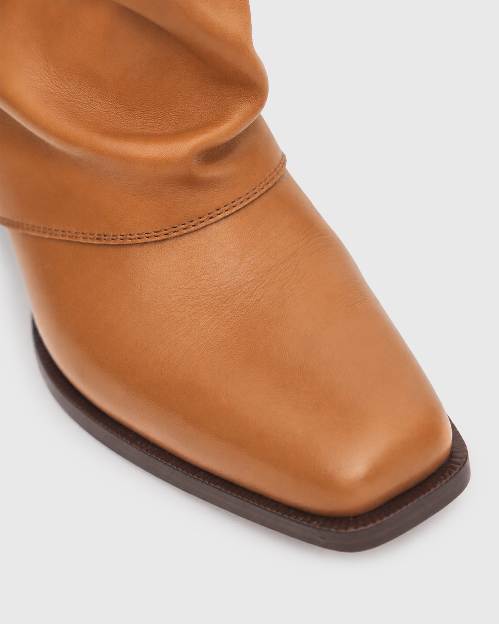PRE-ORDER WINNIE Leather Cuffed Knee Boots