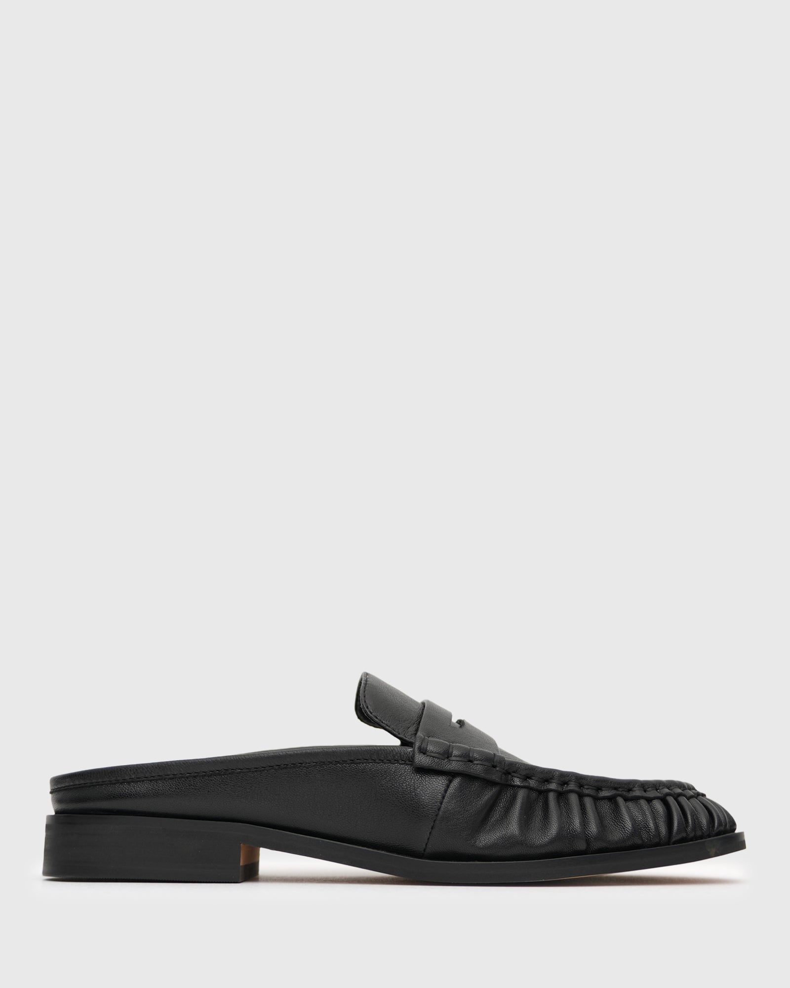 HARLOW Leather Mule Loafers