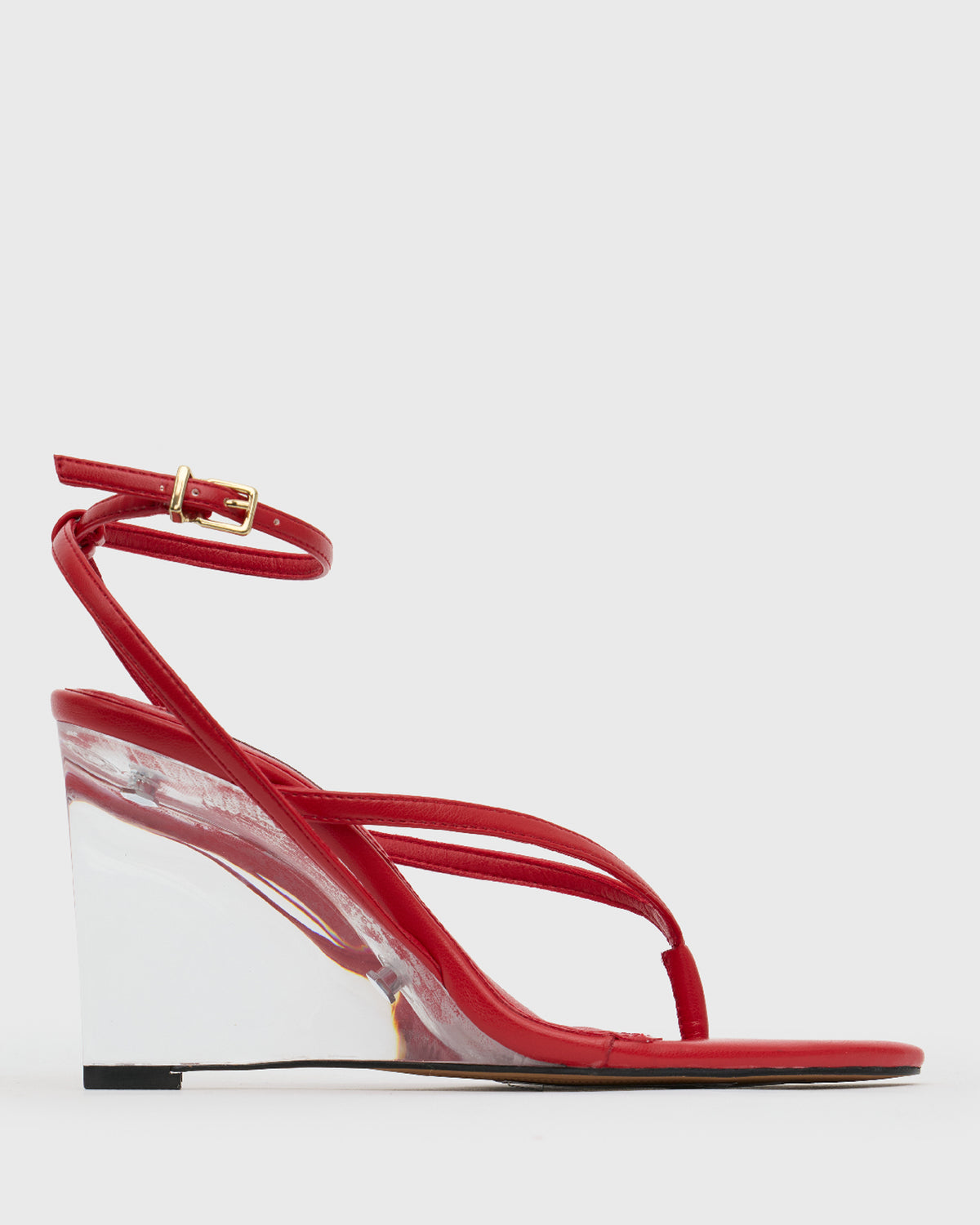 PRE-ORDER KISS Strappy Thong Wedge Sandals