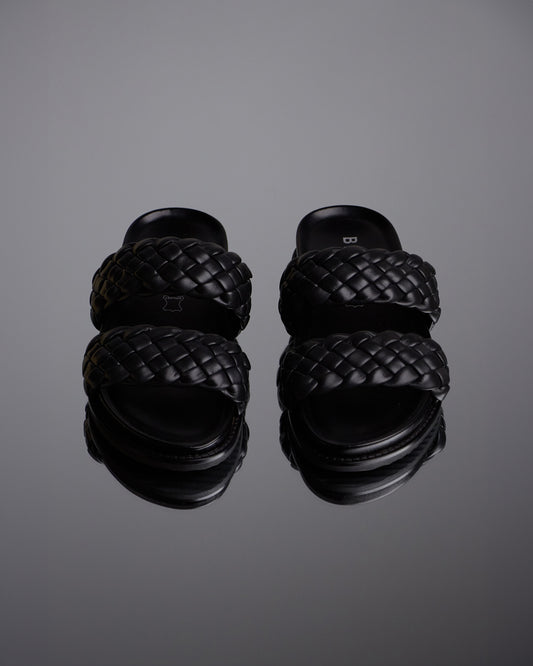 ARI Woven Leather Slides