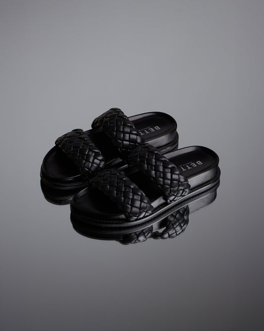 ARI Woven Leather Slides