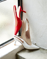 JERRY Slingback Stiletto Heel Pumps