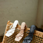 LOLA Square Toe Strappy Mules