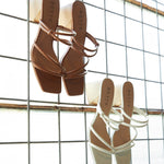 LOLA Square Toe Strappy Mules