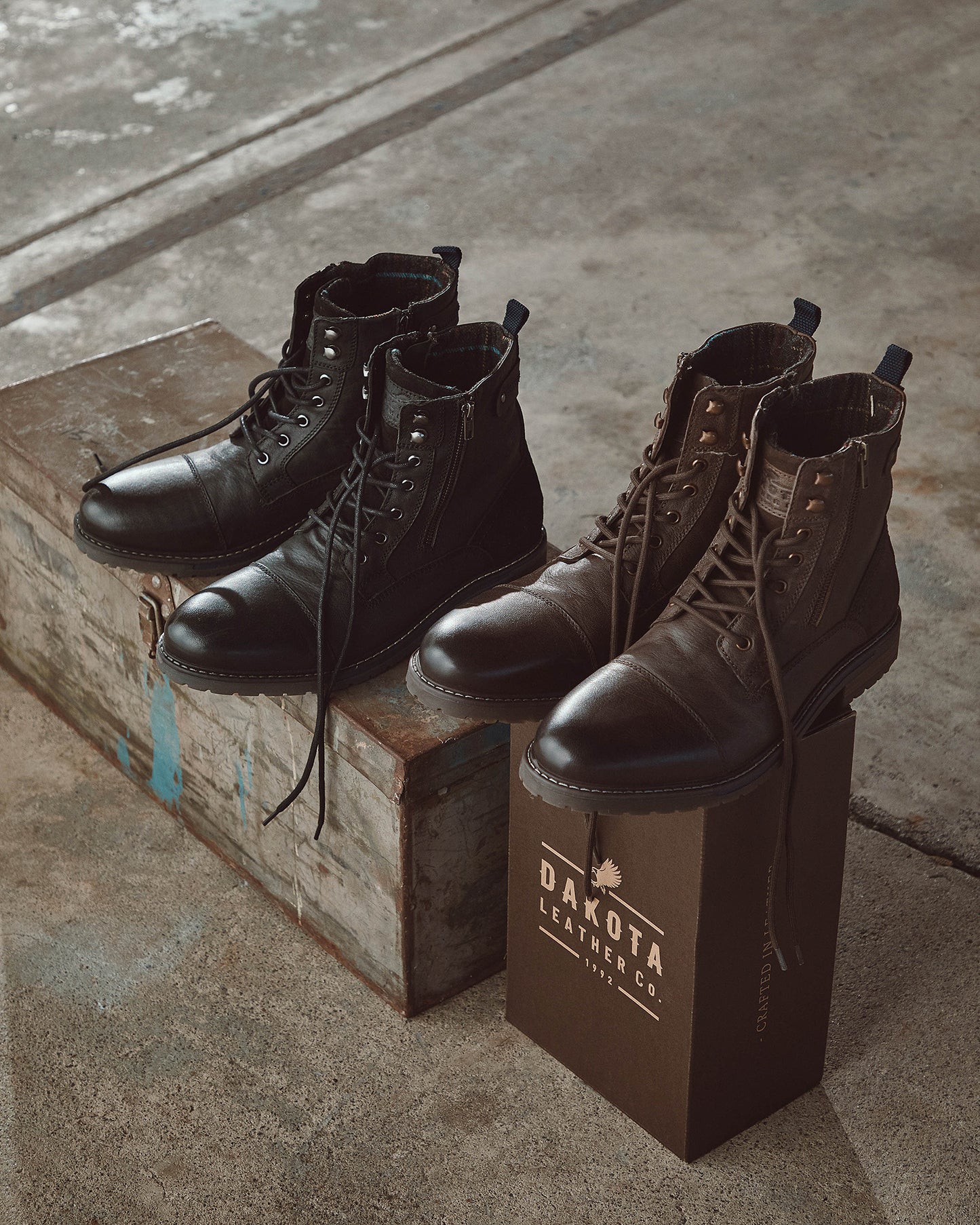 MOSS Leather Combat Boots