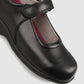 SUBJECT D/E Girls Junior Leather School Shoes