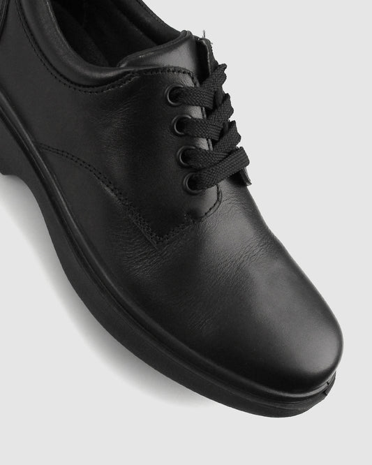 CREW D/E Senior Leather School Shoes