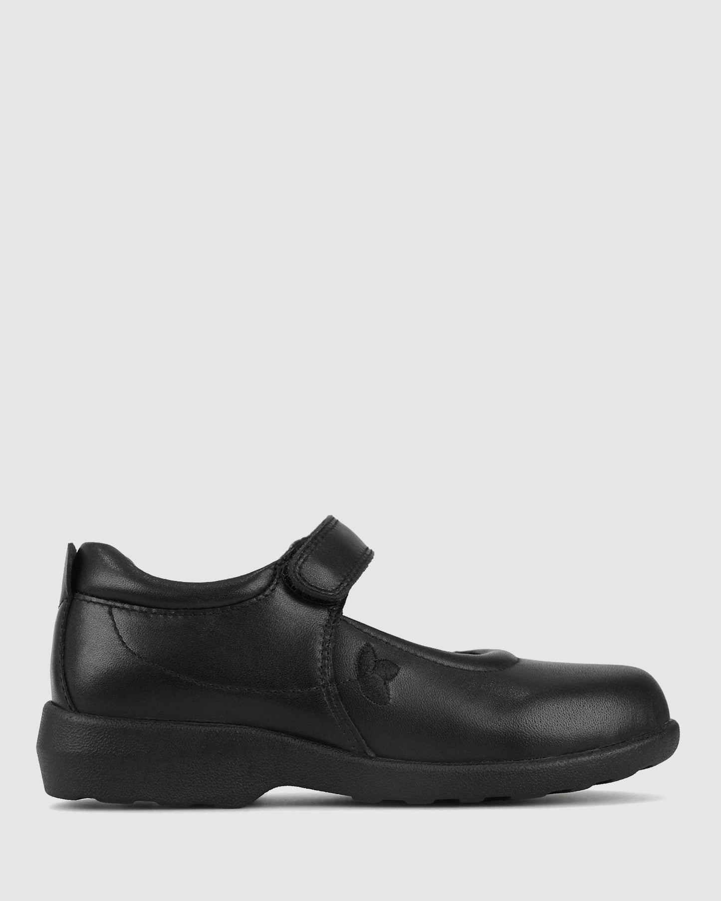 JANEY D/E Junior Girls Leather School Shoes