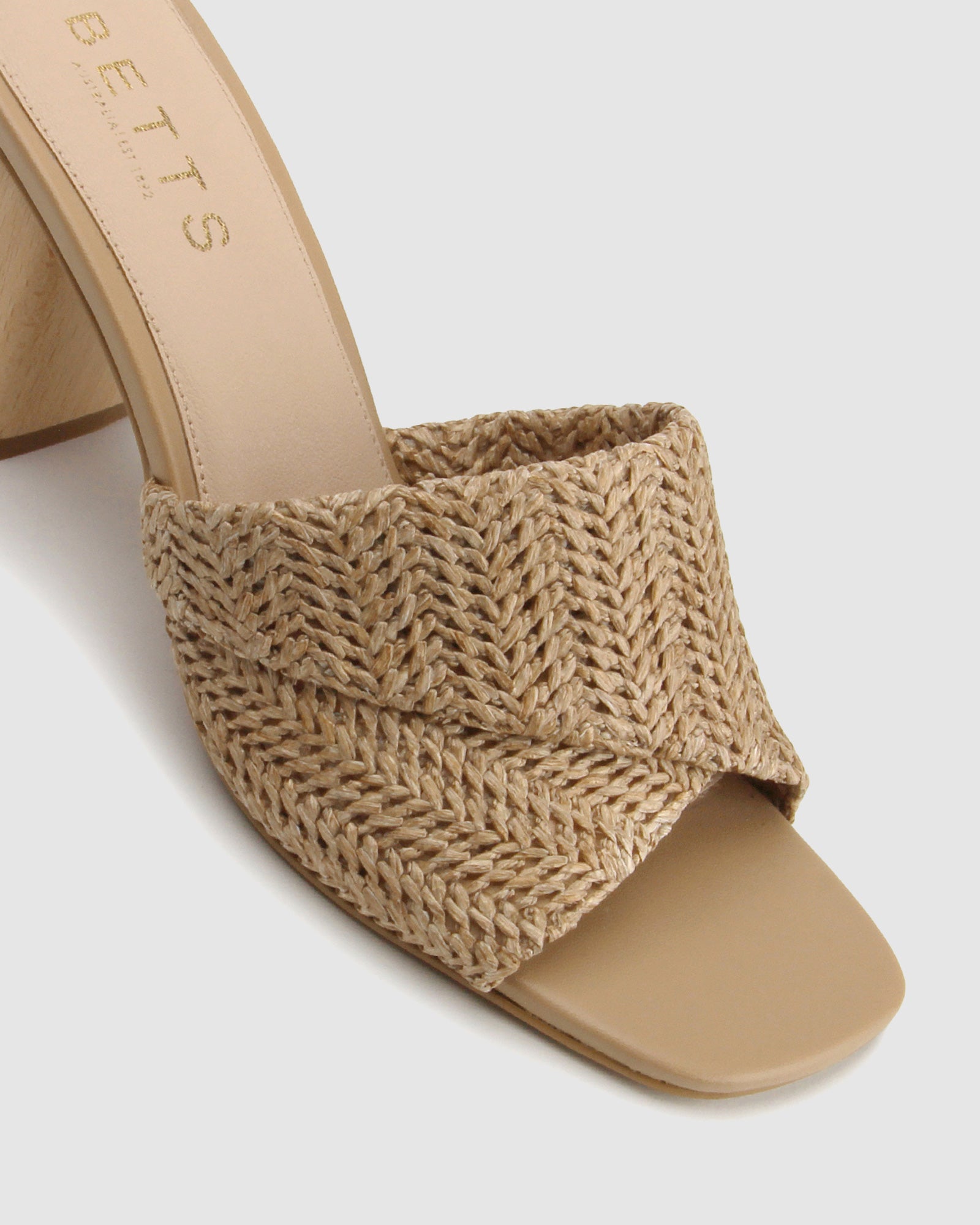 Raffia block deals heels
