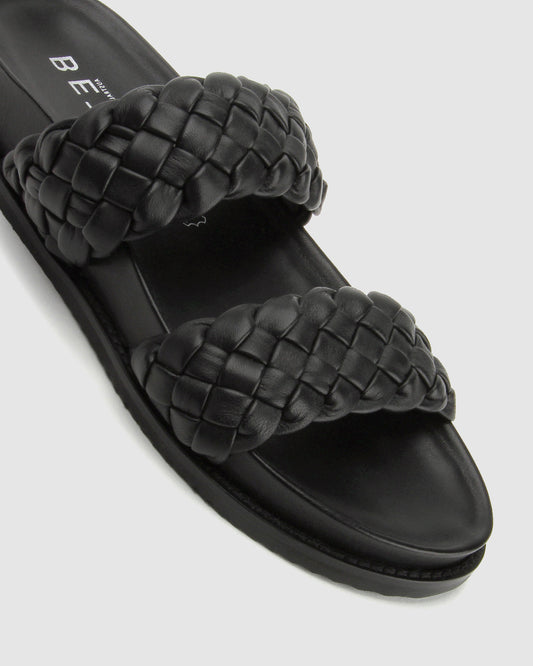 ARI Woven Leather Slides