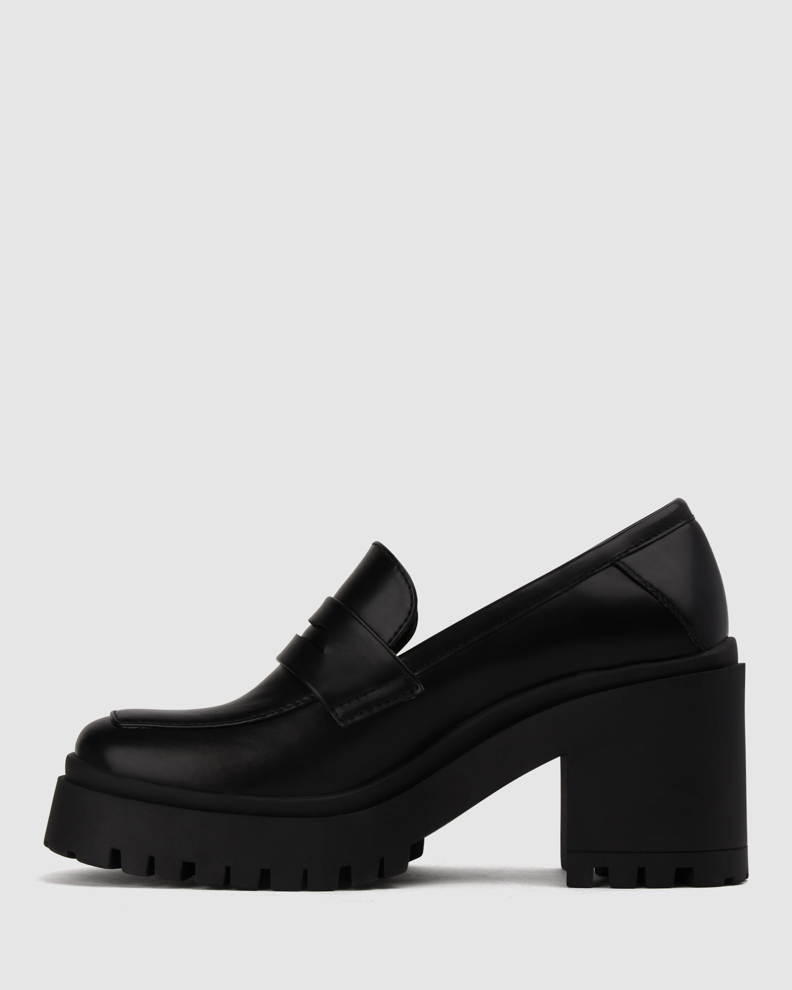 Darvey Square Toe Heeled Loafers by Betts Online | THE ICONIC | Australia