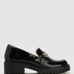 AGATHA Leather Heeled Loafers